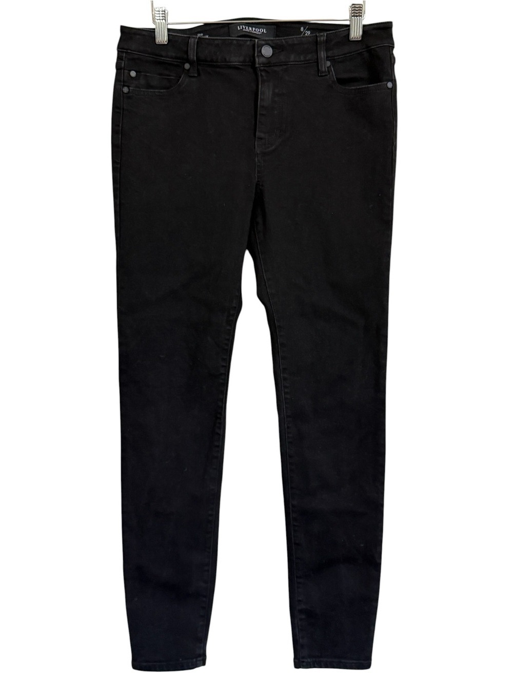Liverpool The Skinny Black Rinse Stretch Jeans Women’s Size 8/29